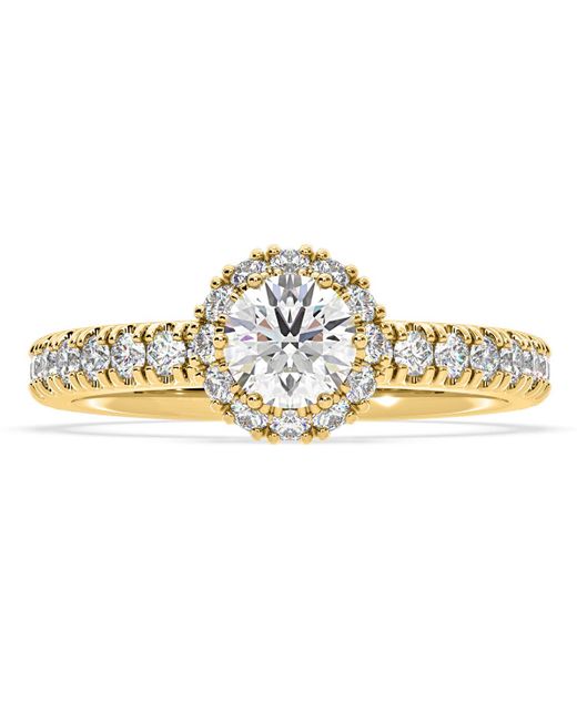 The Diamond Store Metallic Alessandra Lab Diamond Engagement Ring 18K 1.10Ct F/Vs1