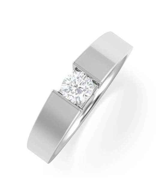 The Diamond Store Gray Jessica 0.25Ct Round Cut Lab Diamond Solitaire Engagement Ring