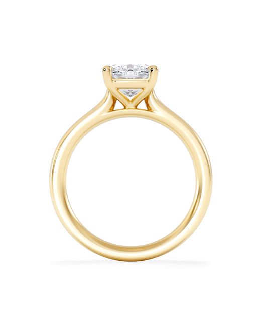 The Diamond Store Blue Amora 2.00Ct Elongated Cushion Cut Lab Diamond Solitaire Engagement Ring