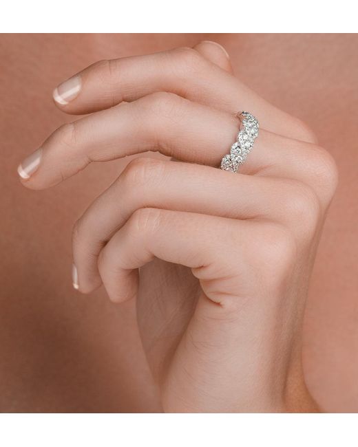 The Diamond Store Metallic Lab Diamond Weave Ring 1Ct H/Si