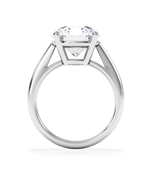 The Diamond Store White Elysia 5.00Ct Lab Diamond Round Cut Engagement Ring