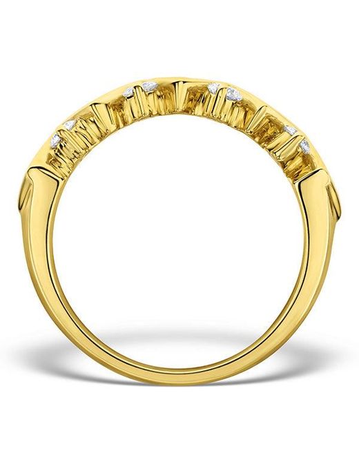 The Diamond Store Metallic Diamond 0.50Ct And 18K Half Eternity Ring