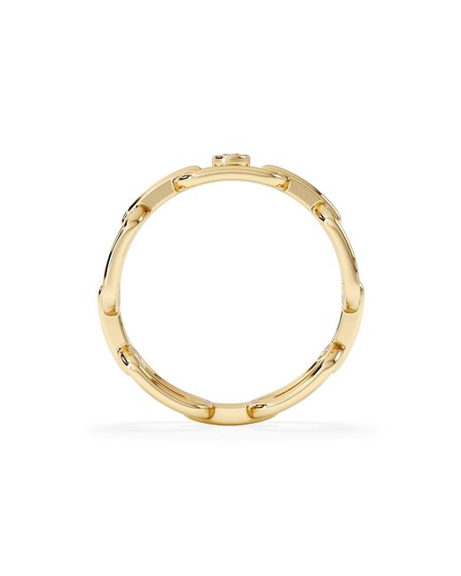 The Diamond Store Metallic Bound Lab Diamond Link Ring 0.041Ct Round Cut