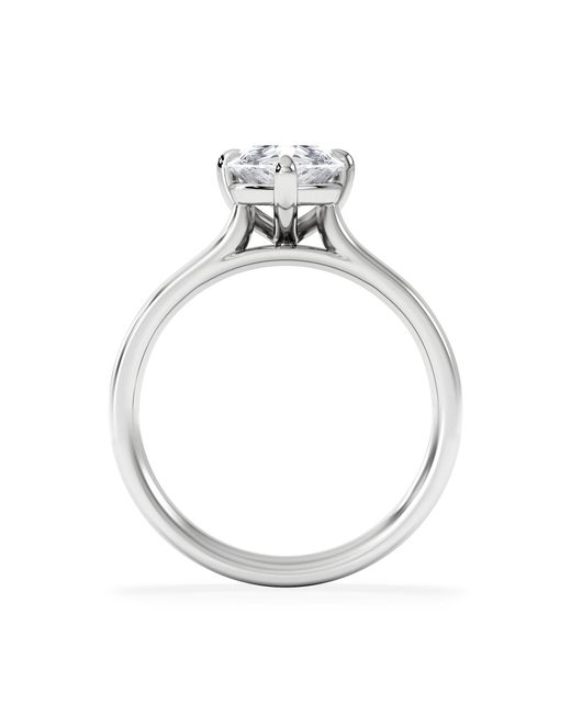 The Diamond Store White Amora Pear 2.00Ct Lab Diamond Engagement Ring F/Vs Set