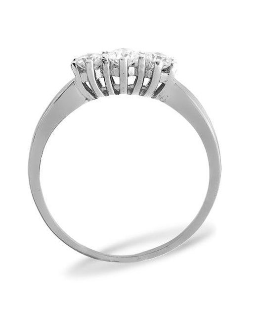 The Diamond Store Metallic Trilogy Ring 0.50Ct Diamond 9K