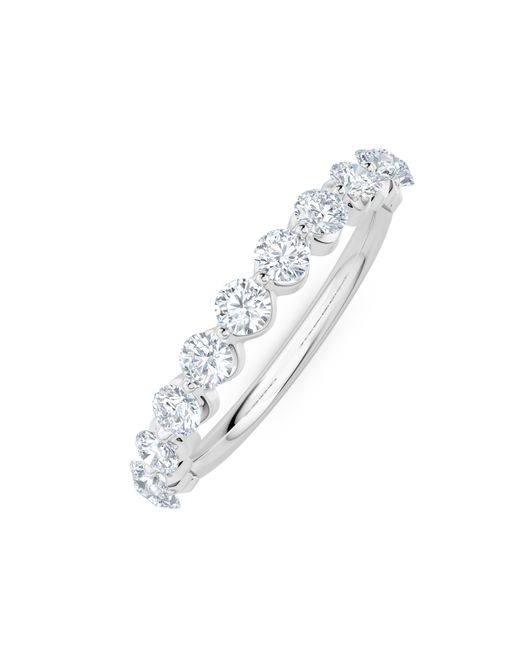 The Diamond Store White Mira 0.50Ct Lab Diamond Half Eternity Ring