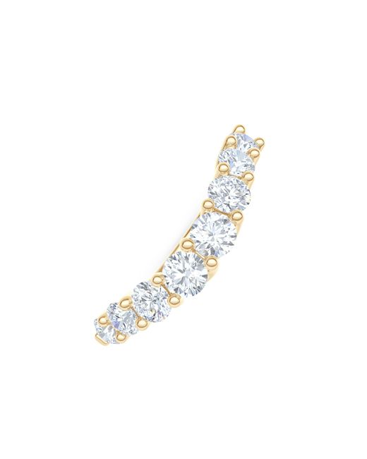 The Diamond Store Metallic Legacy 0.90Ct Round Cut Lab Diamond Half Eternity Ring