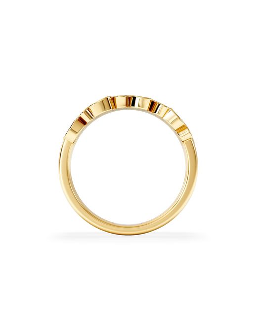 The Diamond Store Metallic Double Heart Band Stacking Ring Lab Diamond 0.20Ct