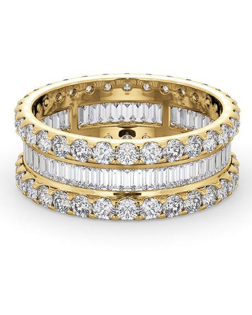 The Diamond Store Metallic Eternity Ring Katie 18K Diamond 3.00Ct G/Vs