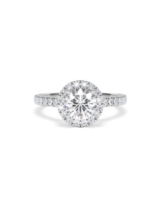 The Diamond Store White Reina Gia Diamond Halo Engagement Ring
