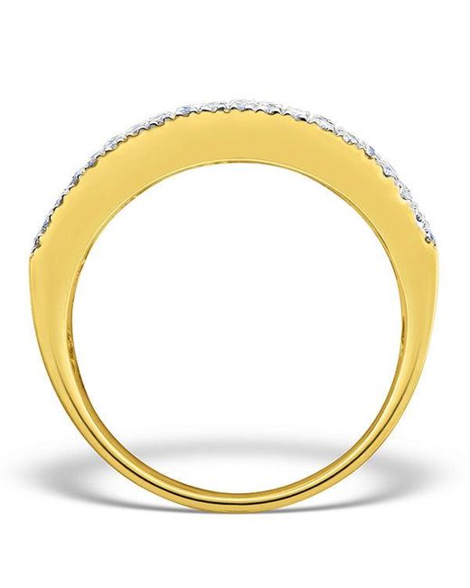 The Diamond Store Metallic Diamond 1.00Ct And 18K Half Eternity Ring