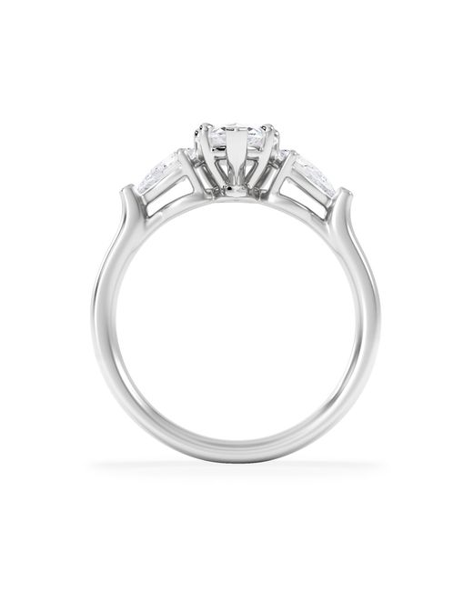 The Diamond Store White Adore 1.50Ct Pear Cut Lab Diamond 3 Stone Engagement Ring