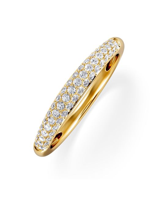 The Diamond Store Metallic Lab Diamond Micro Pave Half Eternity Ring 0.30Ct