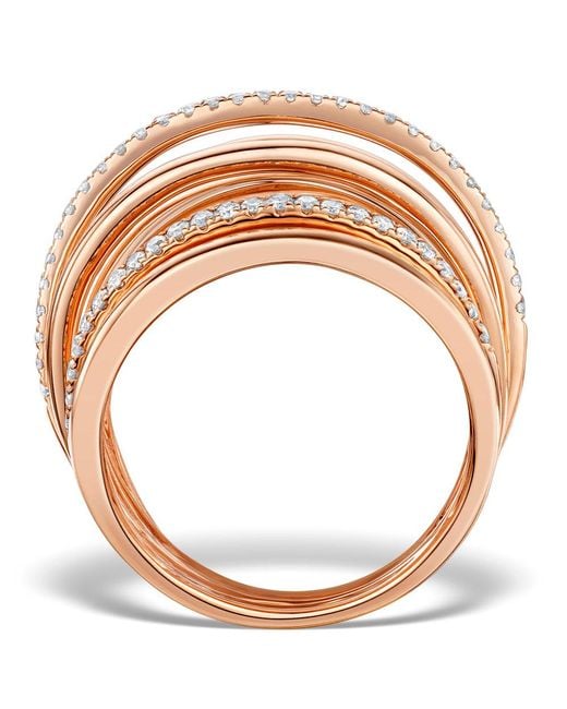 The Diamond Store Brown Vivara Collection 0.53Ct Diamond And 9K Ring E5962