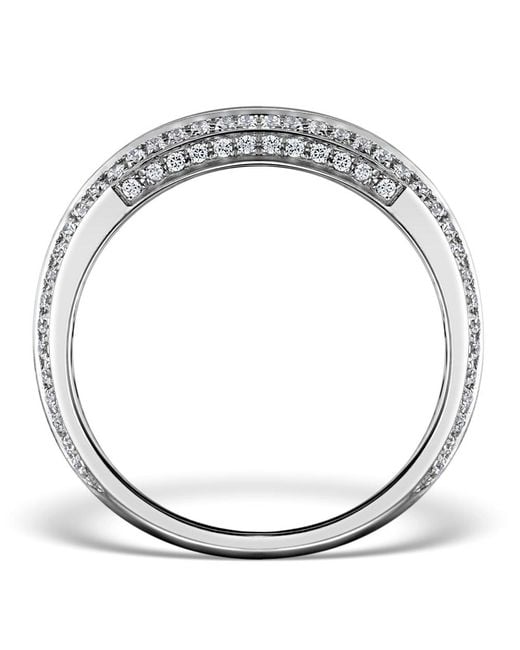 The Diamond Store Metallic Diamond Eternity Ring