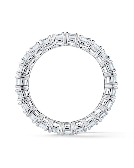 The Diamond Store White Luxe 5.00Ct Lab Diamond Chloe Eternity Ring With Igi Certified Emerald-Cut Diamonds