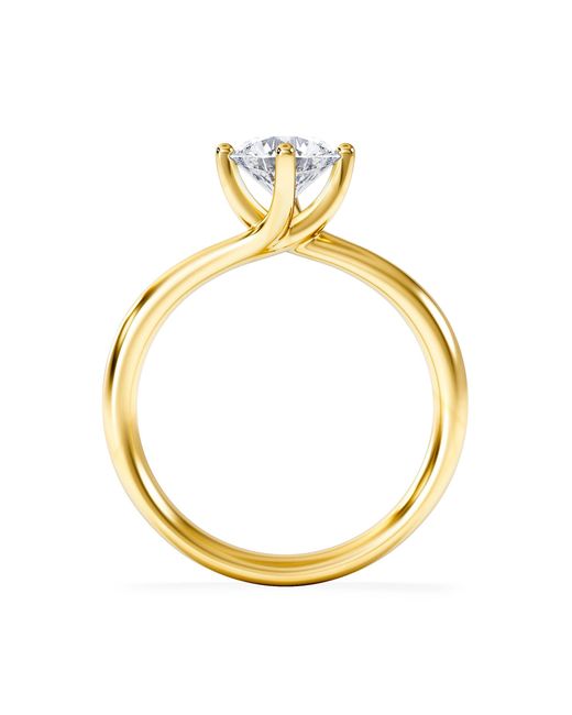 The Diamond Store Metallic 1 Carat Diamond Engagement Ring Lily Lab F/Vs1 18K Igi Certified