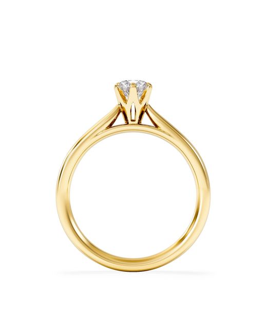 The Diamond Store Metallic Half Carat Diamond Engagement Ring High Set Chloe Lab F/Vs1 18K