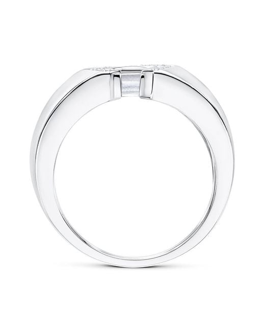 The Diamond Store Metallic 18K Diamond Horseshoe Ring 0.15Ct
