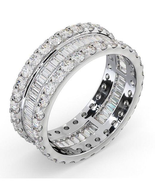 The Diamond Store Metallic Eternity Ring Katie Diamond 3.00Ct G/Vs