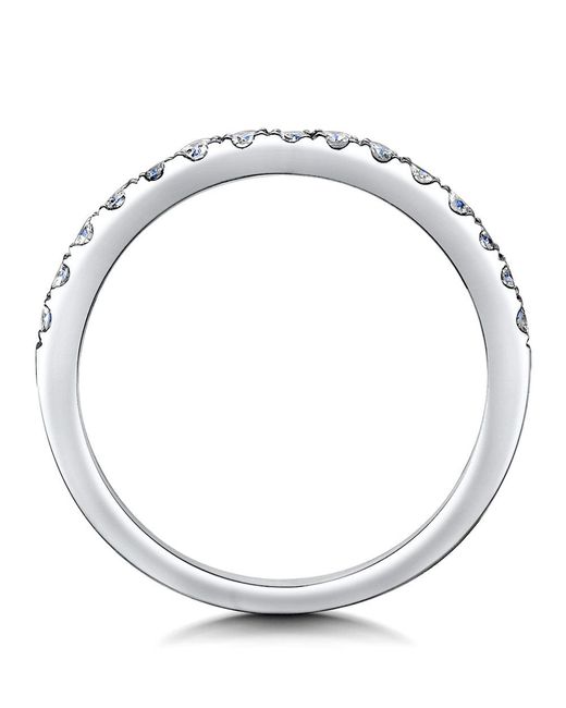 The Diamond Store Metallic Roxy Matching 2Mm Wedding Band 0.36Ct H/Si Diamonds