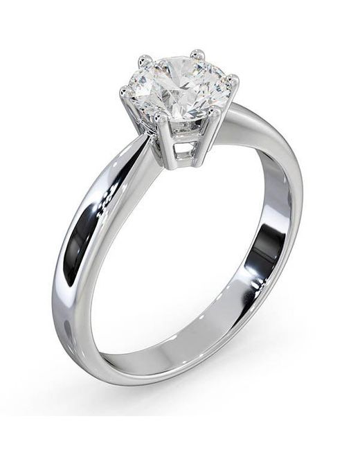 The Diamond Store Metallic Certified High Set Chloe 18Kw Diamond Engagement Ring 1.00Ct