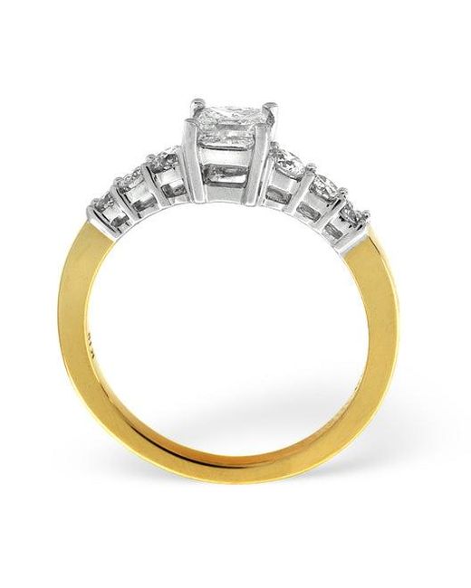 The Diamond Store Metallic H/Si Solitaire With Shoulders Ring 1.83Ct Lab Diamond 18K
