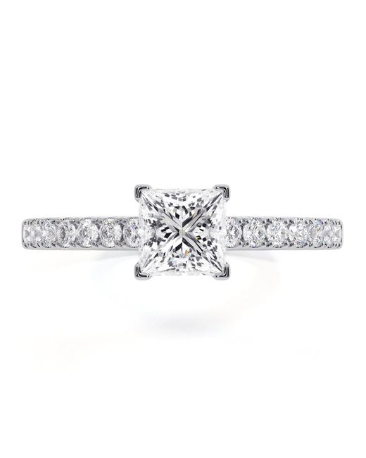 The Diamond Store Metallic Katerina Gia Princess Diamond Engagement Ring 1.15Ct G/Si1