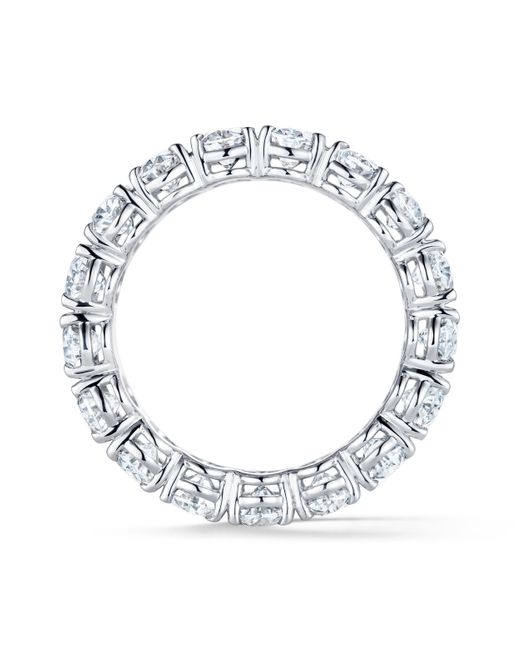 The Diamond Store White Luxe 5.00Ct Lab Diamond Chloe Eternity Ring With Igi Certified Oval-Cut Diamonds