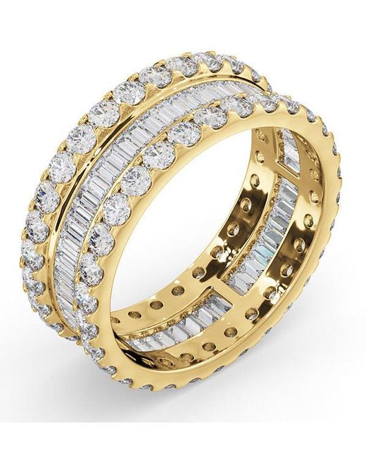 The Diamond Store Metallic Eternity Ring Katie 18K Diamond 3.00Ct G/Vs