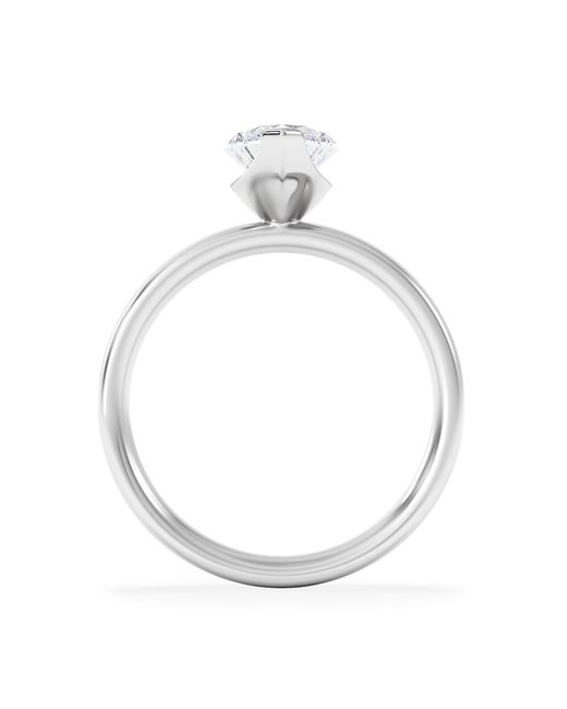The Diamond Store White Origin 2.00Ct Marquise Cut Lab Diamond Solitaire Engagement Ring