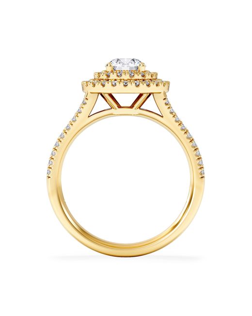 The Diamond Store Metallic Camilla Gia Diamond Halo Engagement Ring