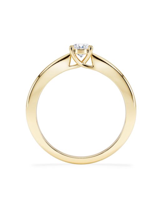 The Diamond Store Metallic Naomi Lab Diamond Engagement Ring 0.33Ct H/Si
