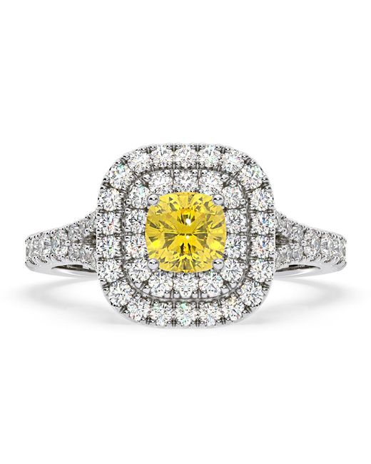 The Diamond Store Metallic Anastasia Lab Diamond 1.30Ct Halo Ring