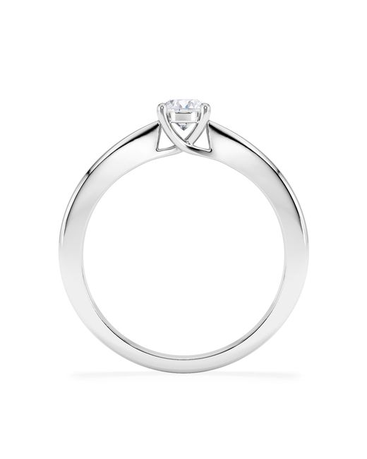 The Diamond Store White Naomi Lab Diamond Engagement Ring 0.33Ct H/Si 9K