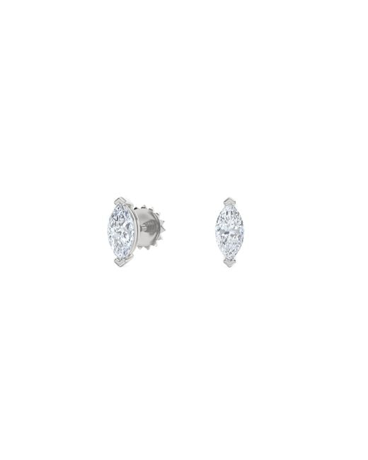 The Diamond Store Metallic 2.00Ct Marquise Cut Lab Diamond Stud Earrings