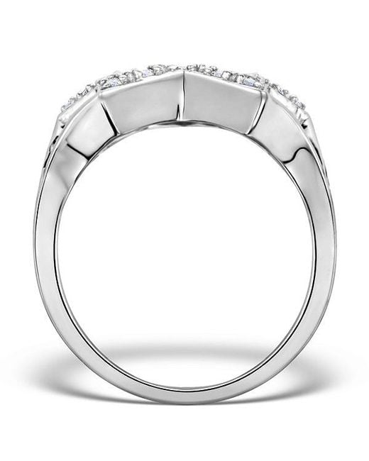 The Diamond Store Metallic Diamond 0.20Ct 9K Star Ring