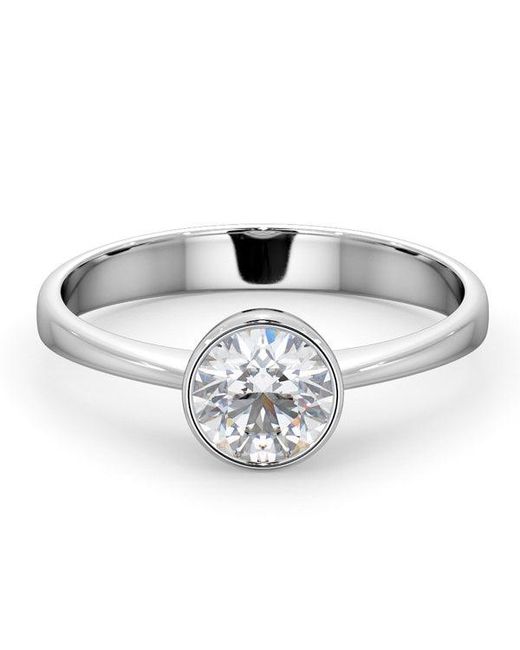 The Diamond Store Metallic Emily Engagement Ring 0.75Ct