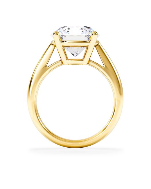The Diamond Store Metallic Elysia 5.00Ct Lab Diamond Round Cut Engagement Ring