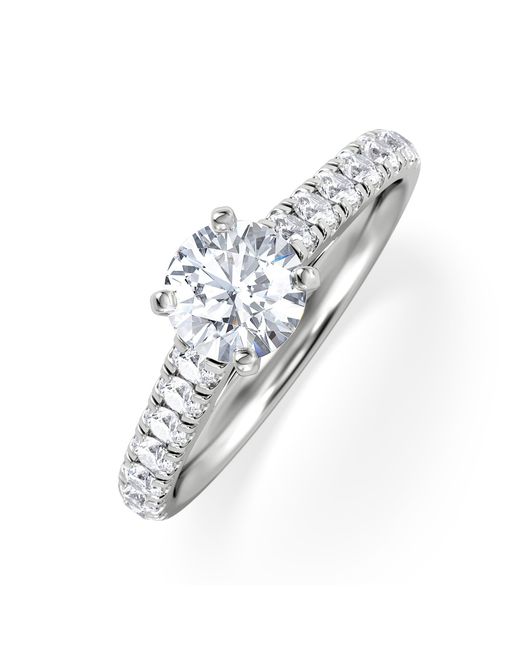 The Diamond Store White Natalia Gia Diamond Engagement Side Stone Ring 1.15Ct G/Si2