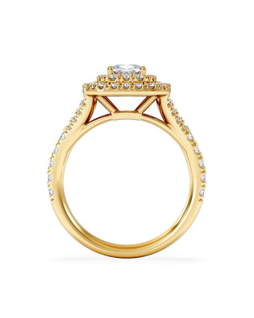 The Diamond Store Metallic Anastasia Gia Diamond Halo Engagement Ring