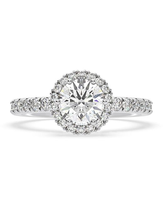 The Diamond Store Metallic Alessandra Lab Diamond Engagement Ring 18Kw 2.10Ct F/Vs1