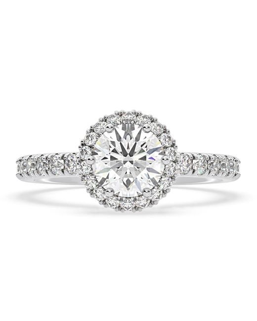 The Diamond Store Metallic Alessandra Lab Diamond Engagement Ring 2.60Ct F/Vs1