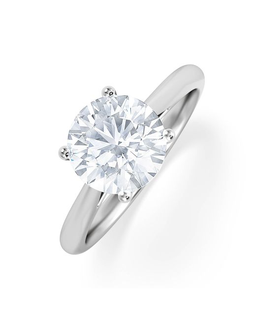The Diamond Store White 2 Carat Diamond Engagement Ring Elysia Lab F/Vs1 18K