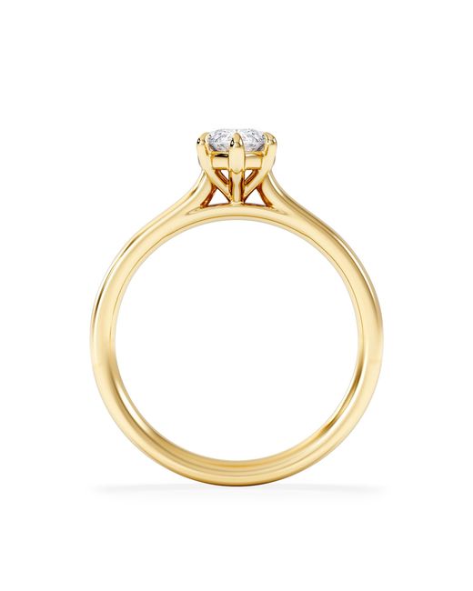 The Diamond Store Metallic Amora Marquise 1.00Ct Lab Diamond Engagement Ring F/Vs Set