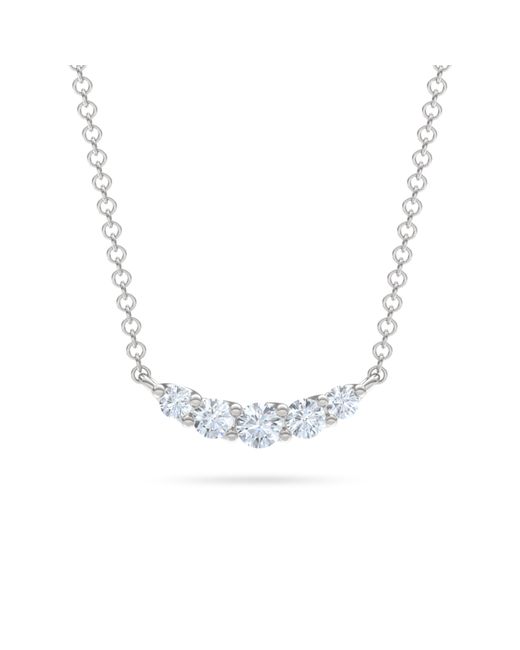 The Diamond Store Metallic Legacy 0.50Ct Round Cut Lab Diamond Necklace