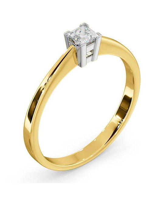 The Diamond Store Metallic Certified Lauren 18K Diamond Engagement Ring 0.25Ct-G-H/Si