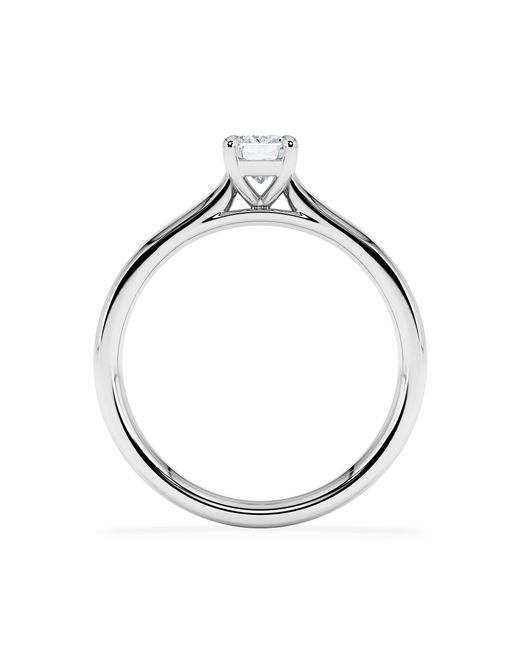 The Diamond Store White Amora Radiant 0.50Ct Lab Diamond Engagement Ring F/Vs1 Set