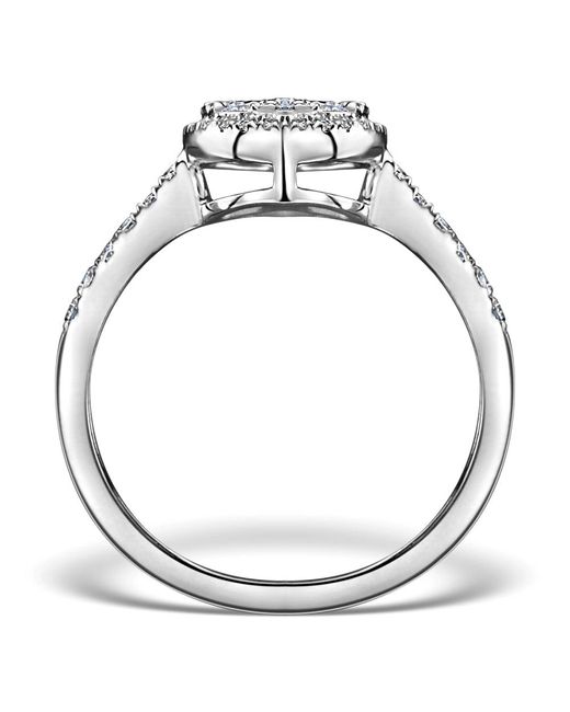 The Diamond Store Metallic Halo Engagement Ring Galileo 0.80Ct Of Diamonds