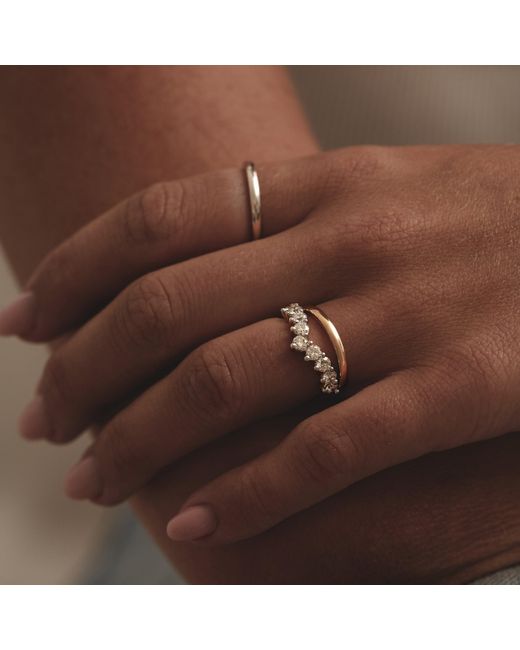 The Diamond Store Metallic Amora 18K Wedding Ring
